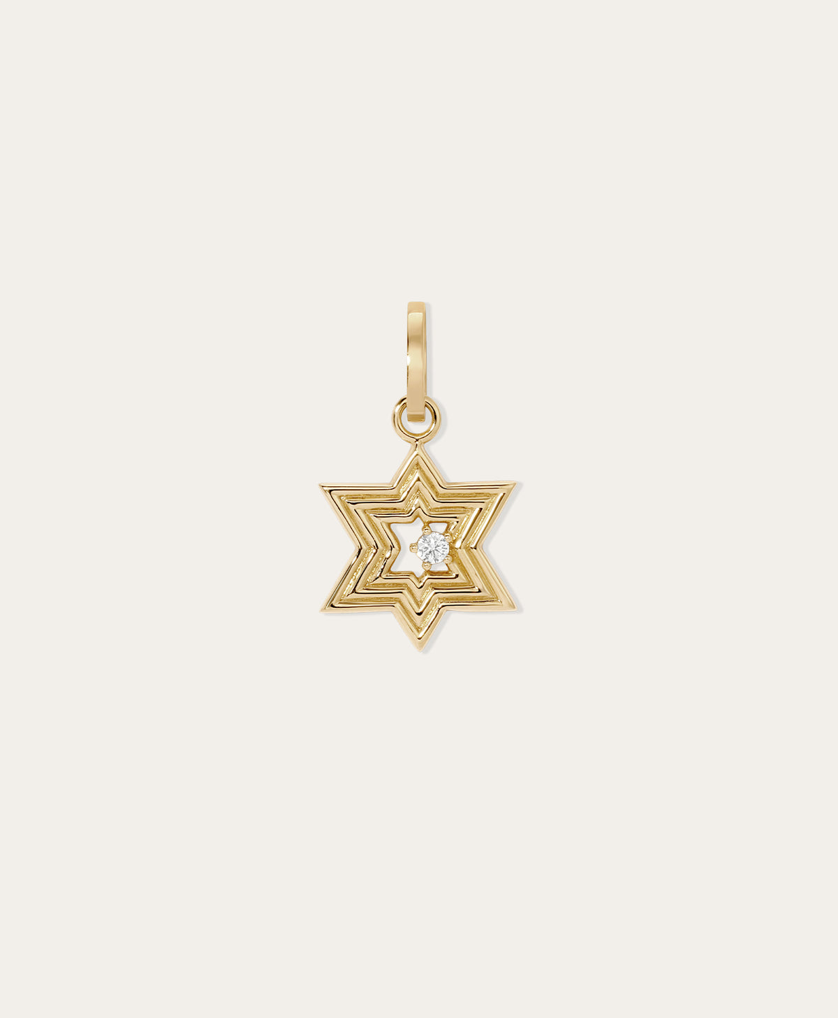 Groovy Star of David Hinged Charm