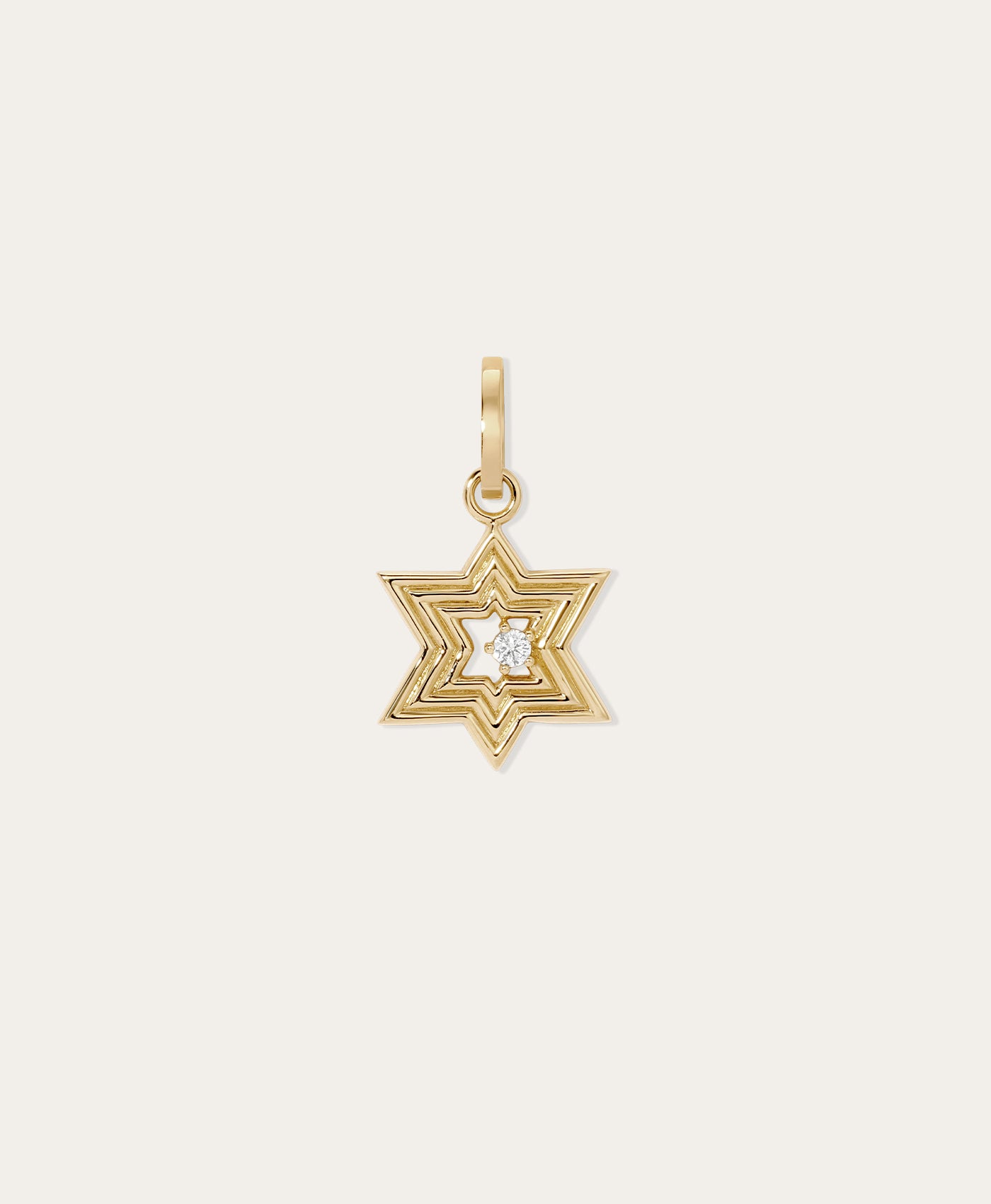 Groovy Star of David Hinged Charm