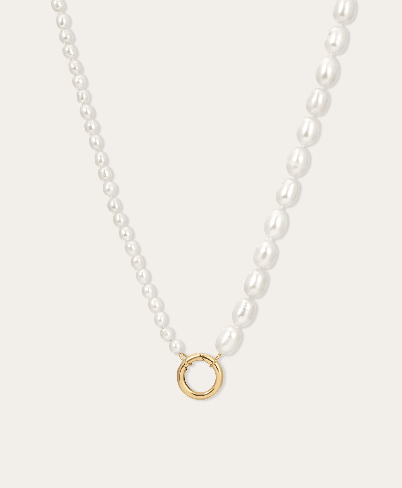 Half & Half Pearl Necklace