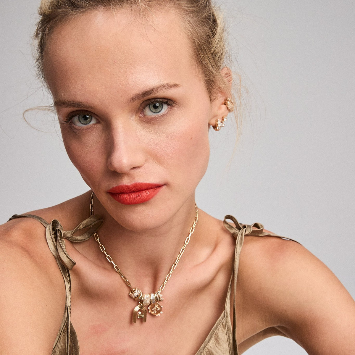 Zodiac Diamond Taurus Hinged Charm