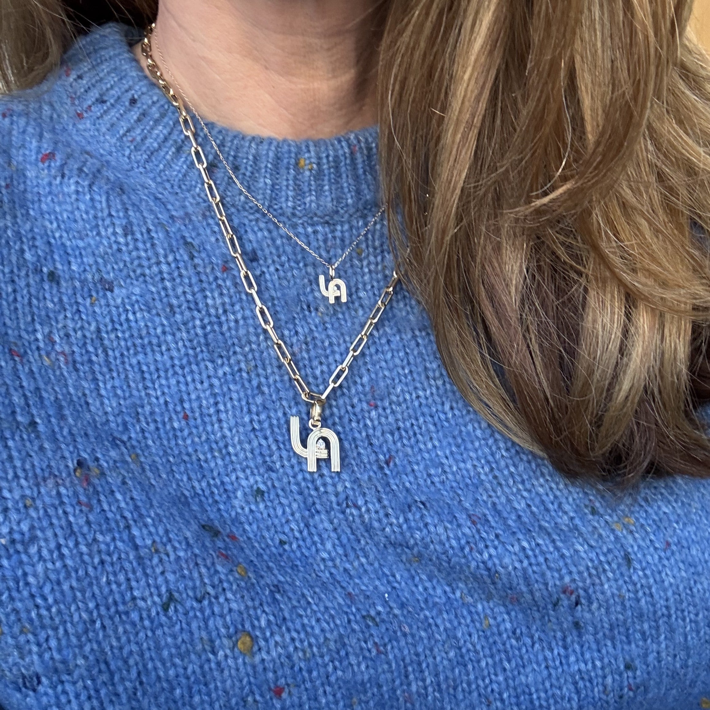 Groovy Diamond LA Hinged Charm