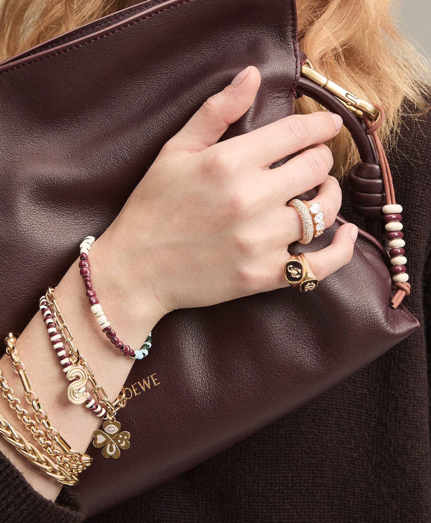 Ivy League Enamel Big Bead Bag Charm