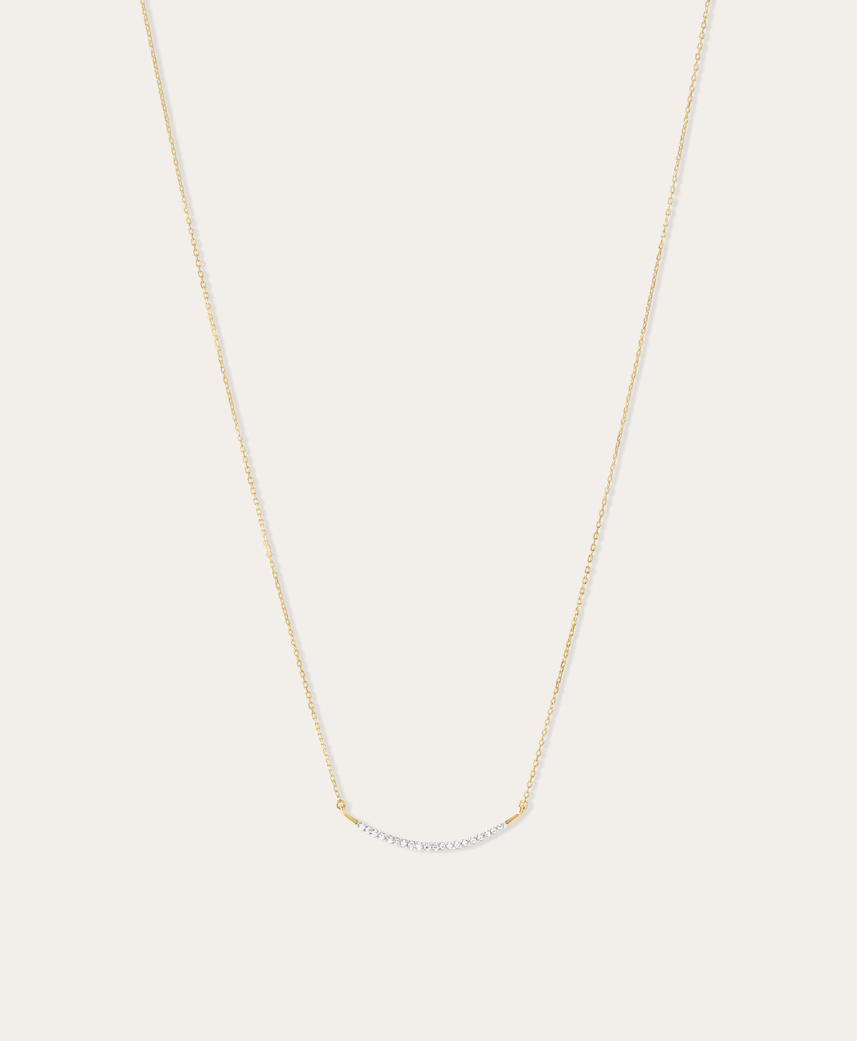 Large Pavé Curve Necklace