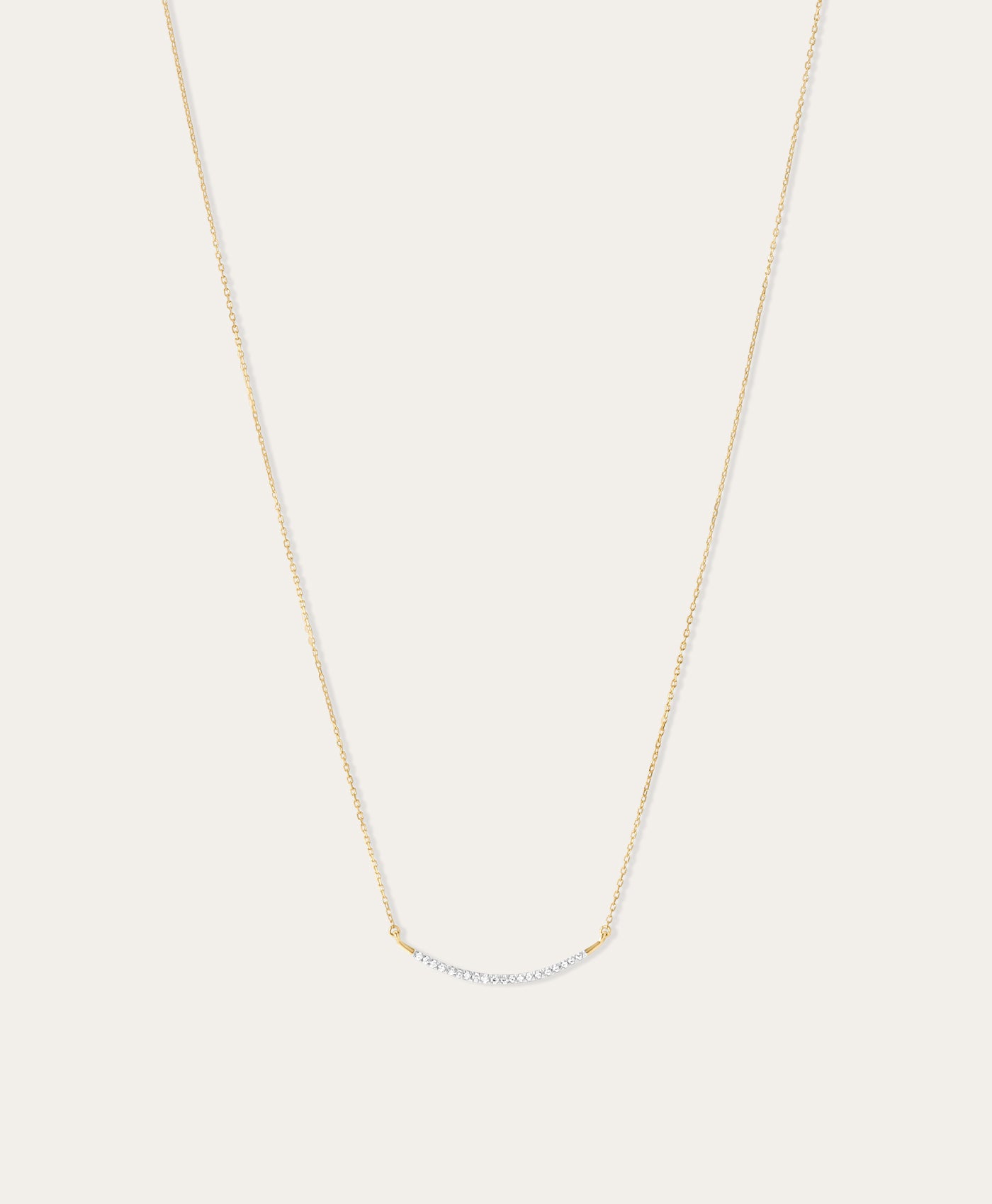 Large Pavé Curve Necklace