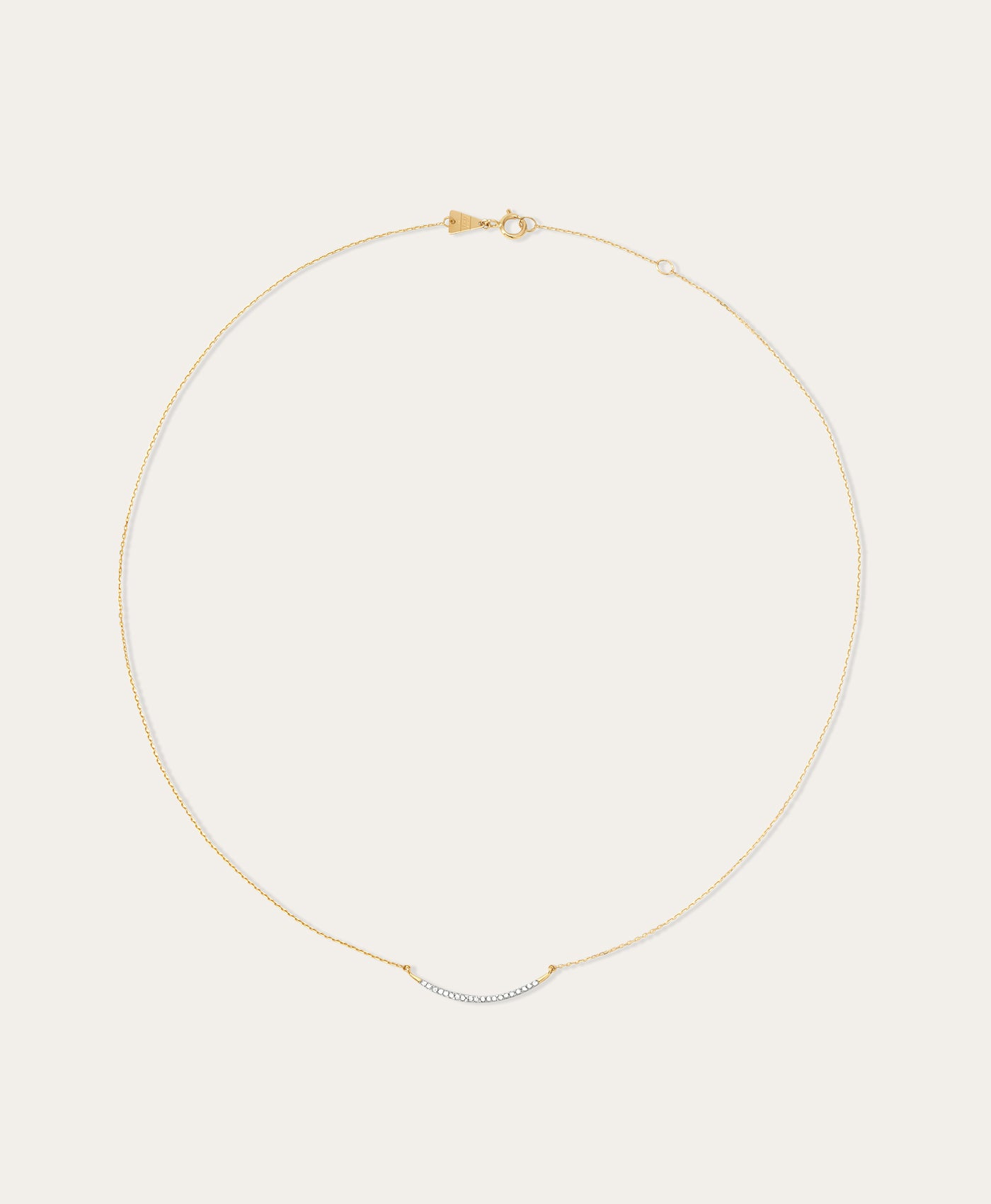 Large Pavé Curve Necklace