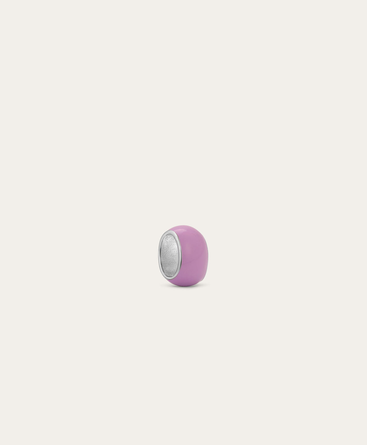 Wide Lavender Enamel Mini Bead