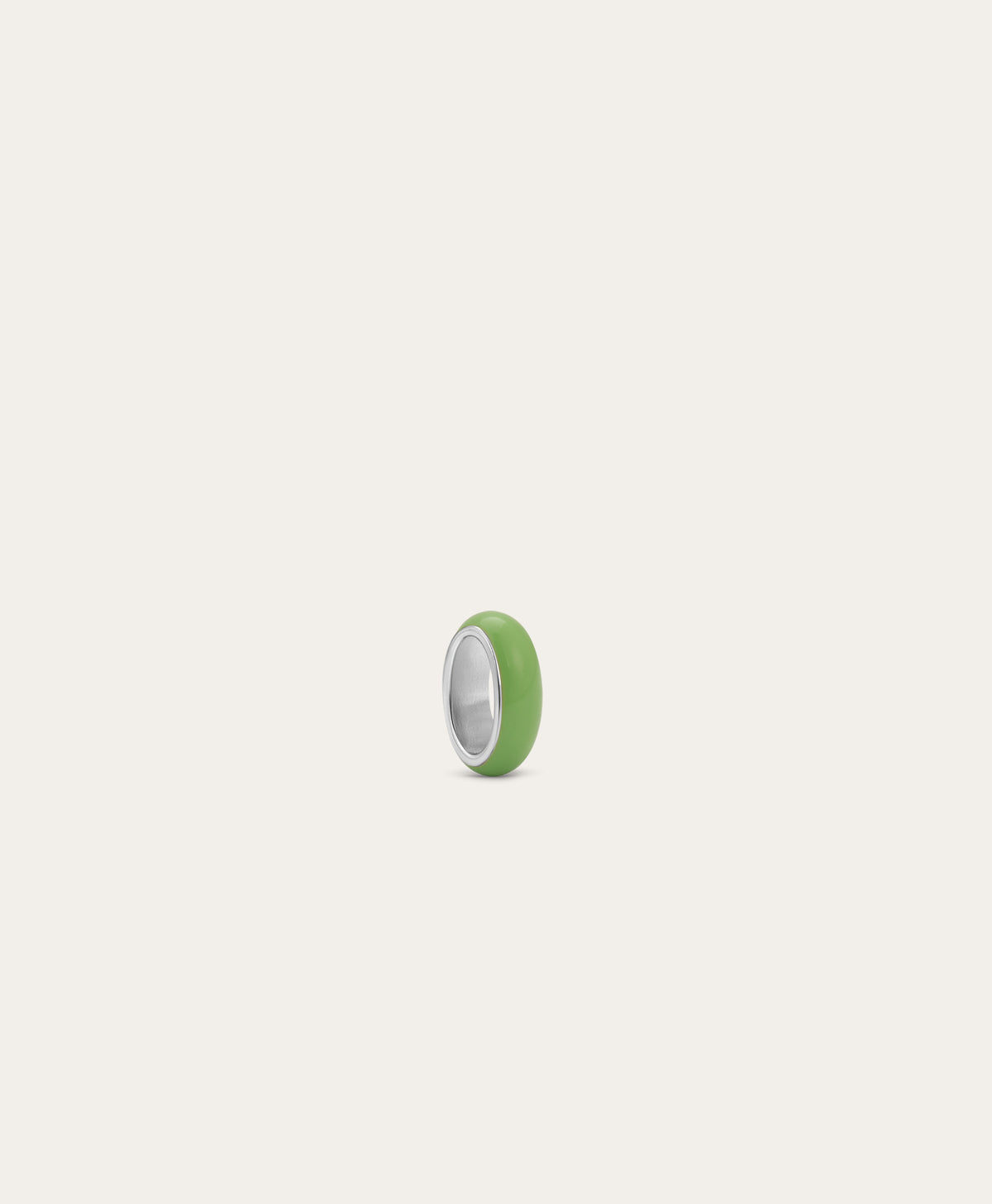 Light Green Enamel Bead