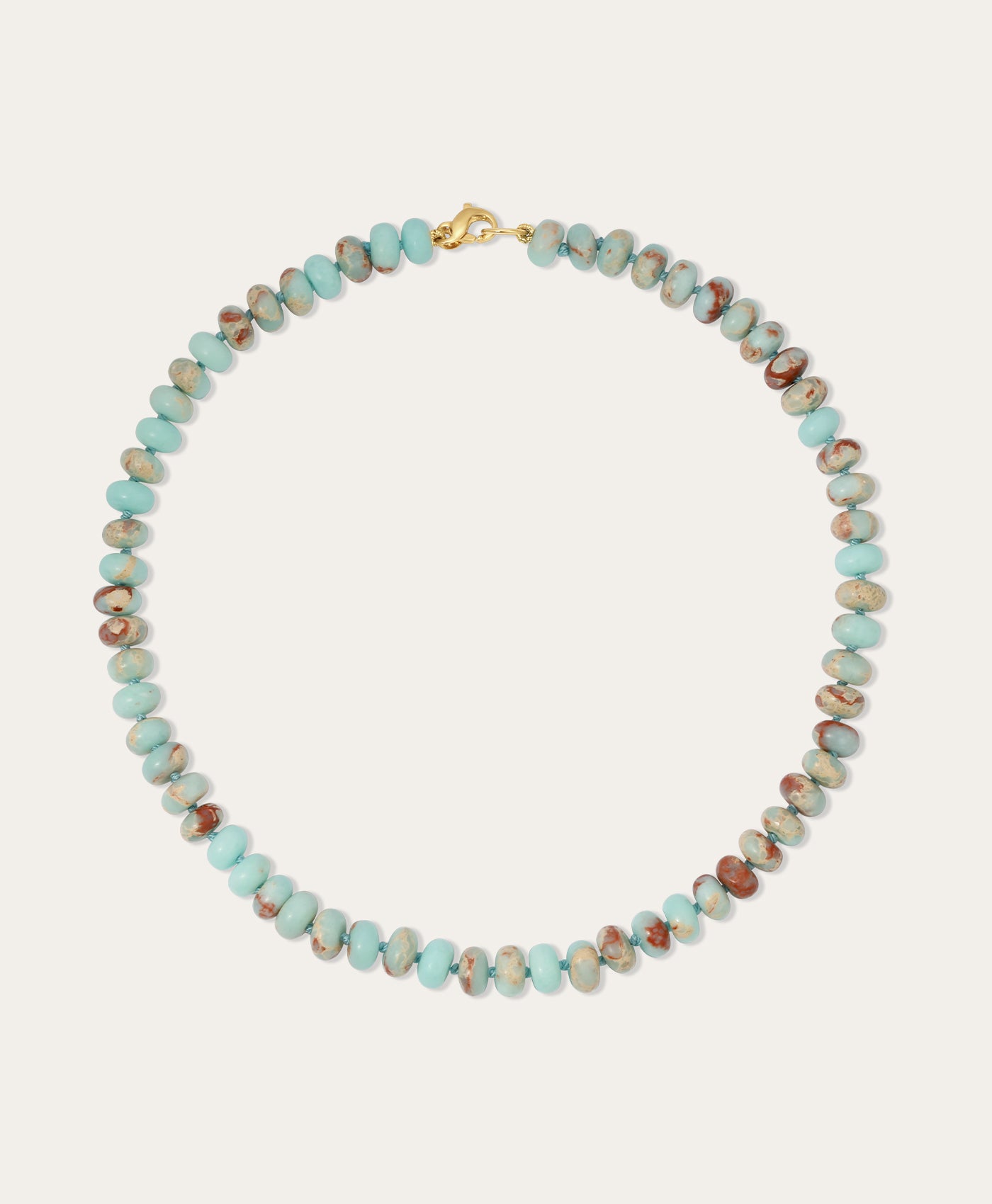Lunar Aqua Terra Jasper Gemstone Necklace – Adina Reyter