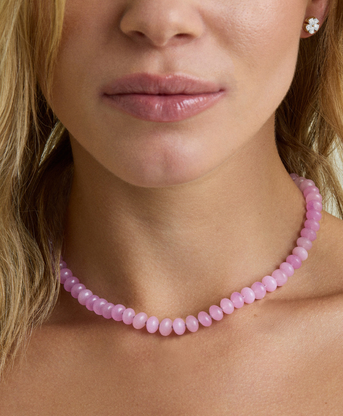 Lavender Fog Gemstone Necklace