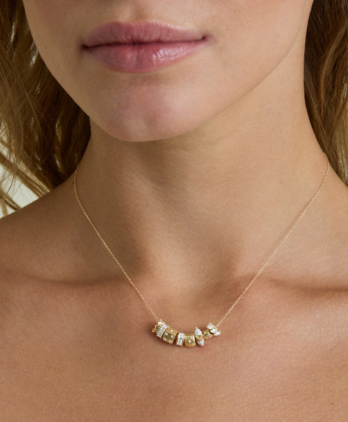 Grace Diamond Rager Mini Bead Necklace