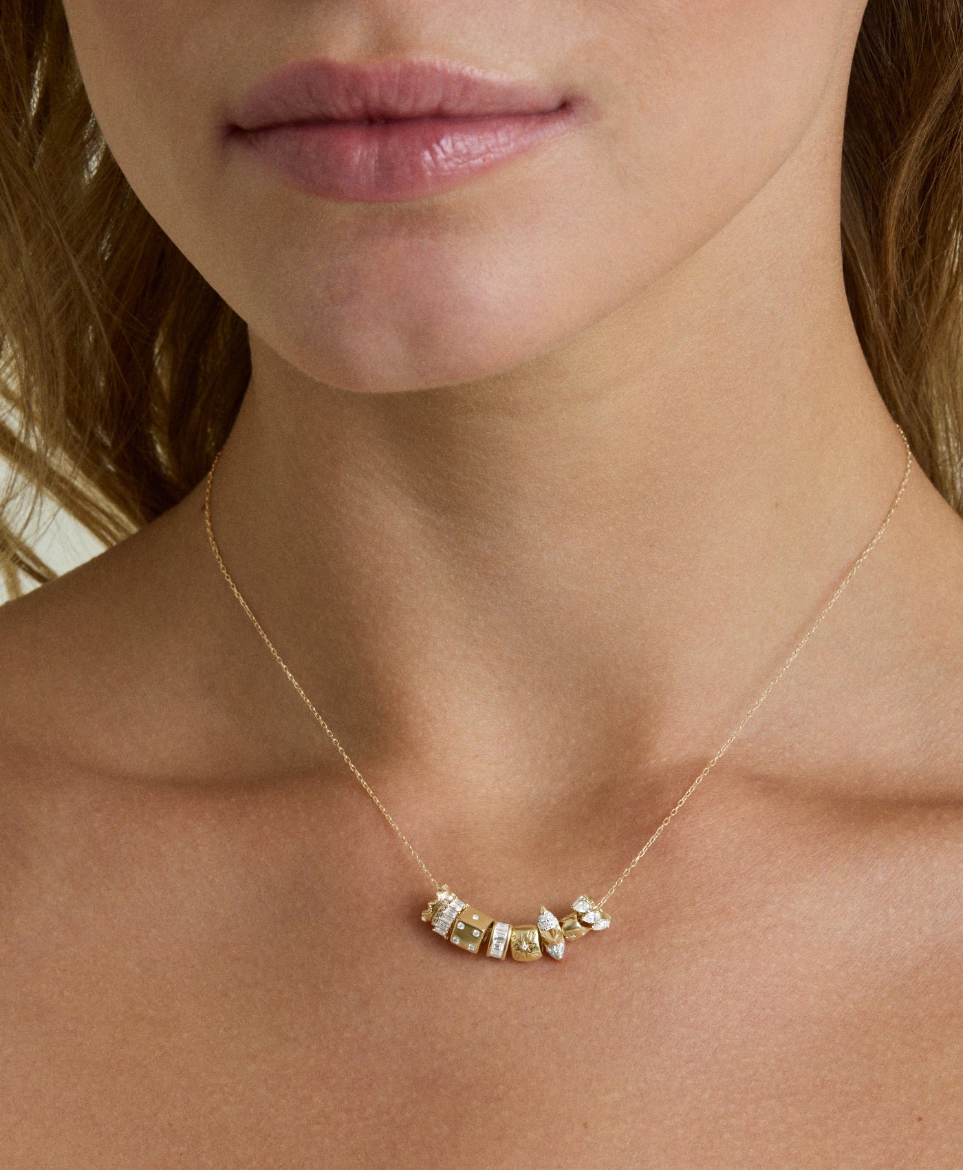 Grace Diamond Rager Mini Bead Necklace