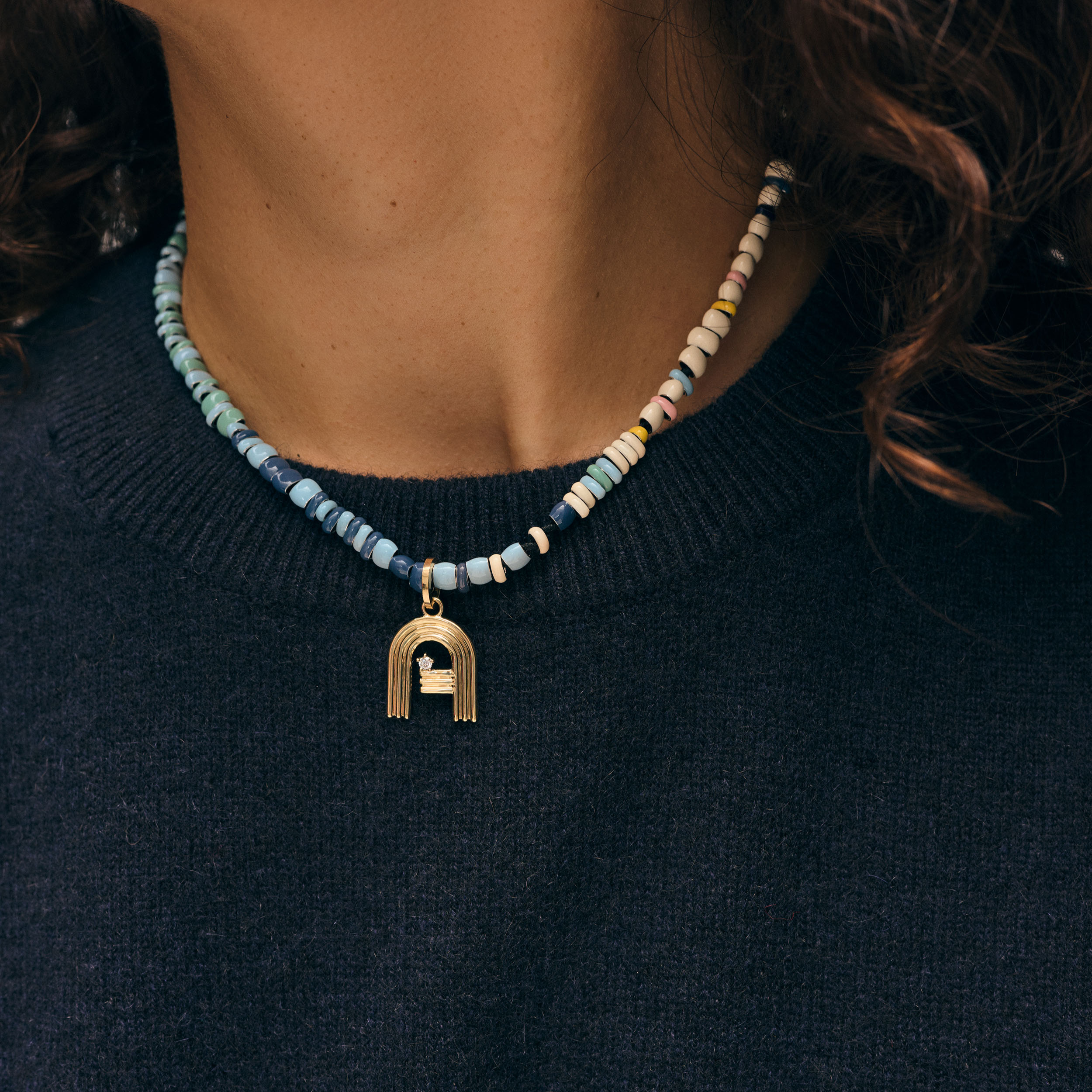 White + Warren Mother's Day Bead Party Full Enamel Necklace