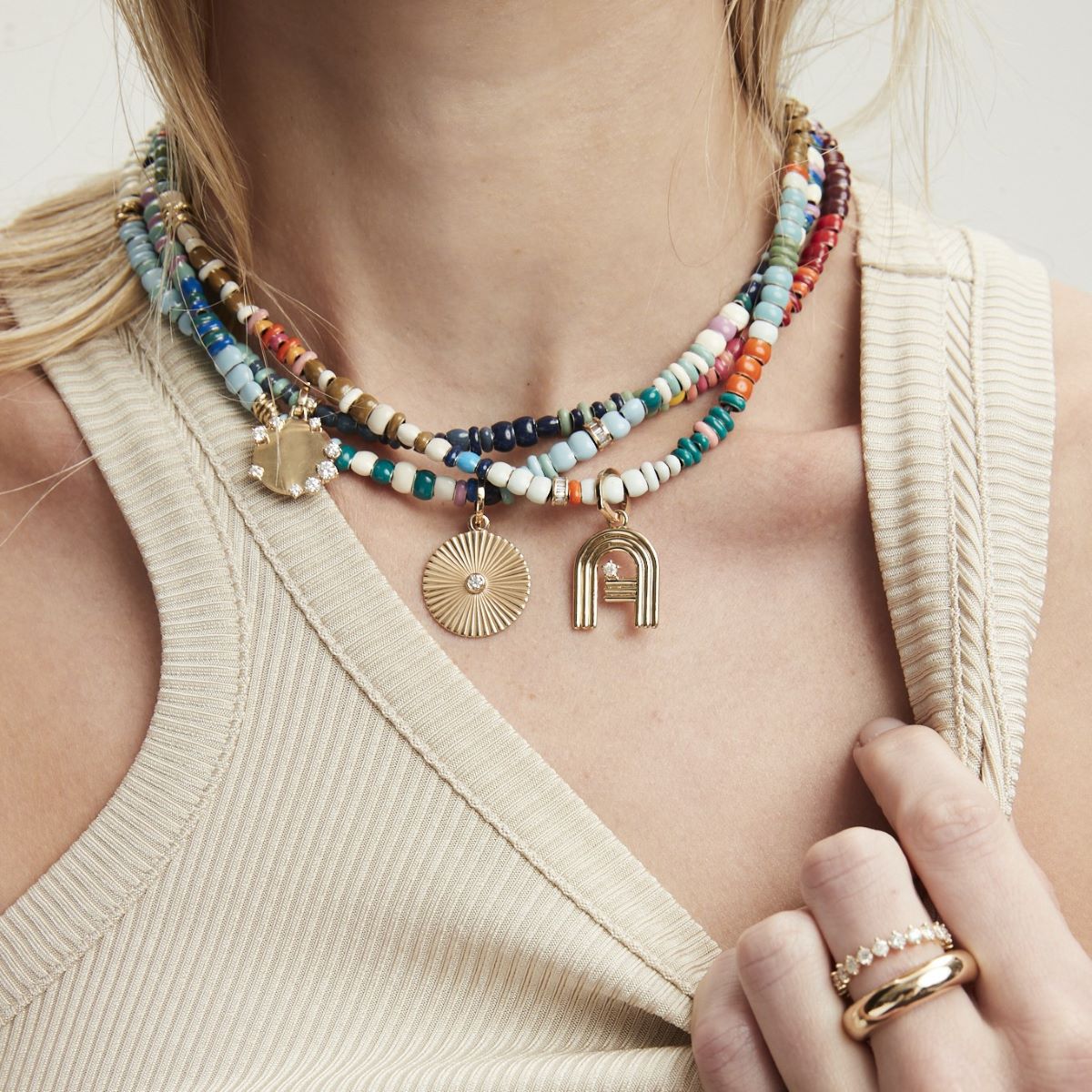 Bead Party Enamel Boardwalk Necklace