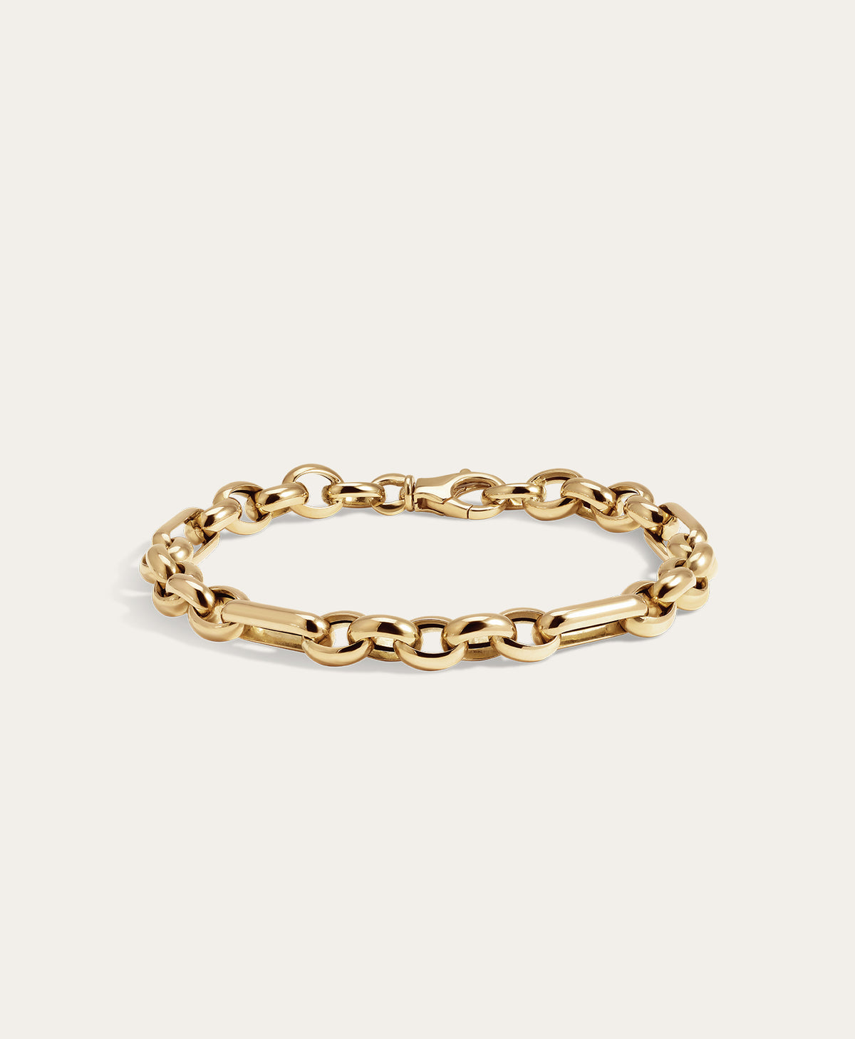 Mixed Rolo Cable Chain Bracelet
