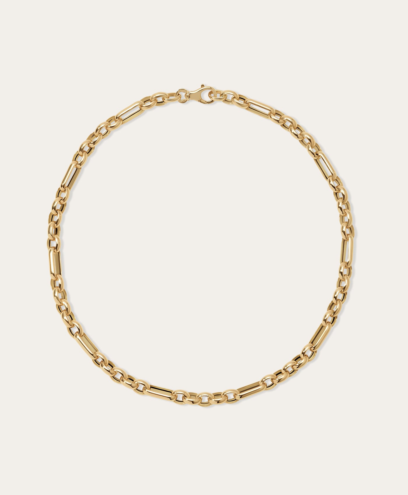 Mixed Rolo Cable Chain Necklace