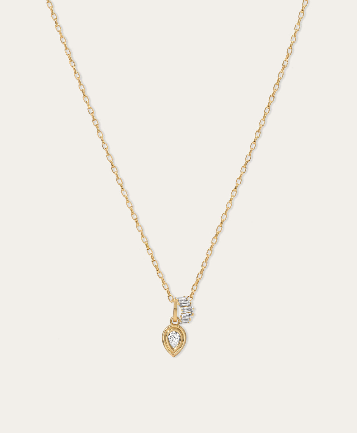 Monaco Diamond Tiara Charm Necklace