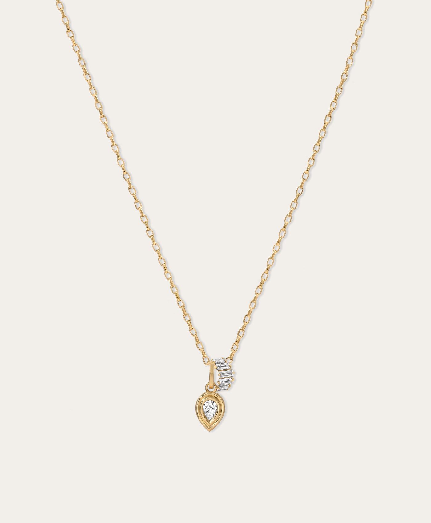 Monaco Diamond Tiara Charm Necklace