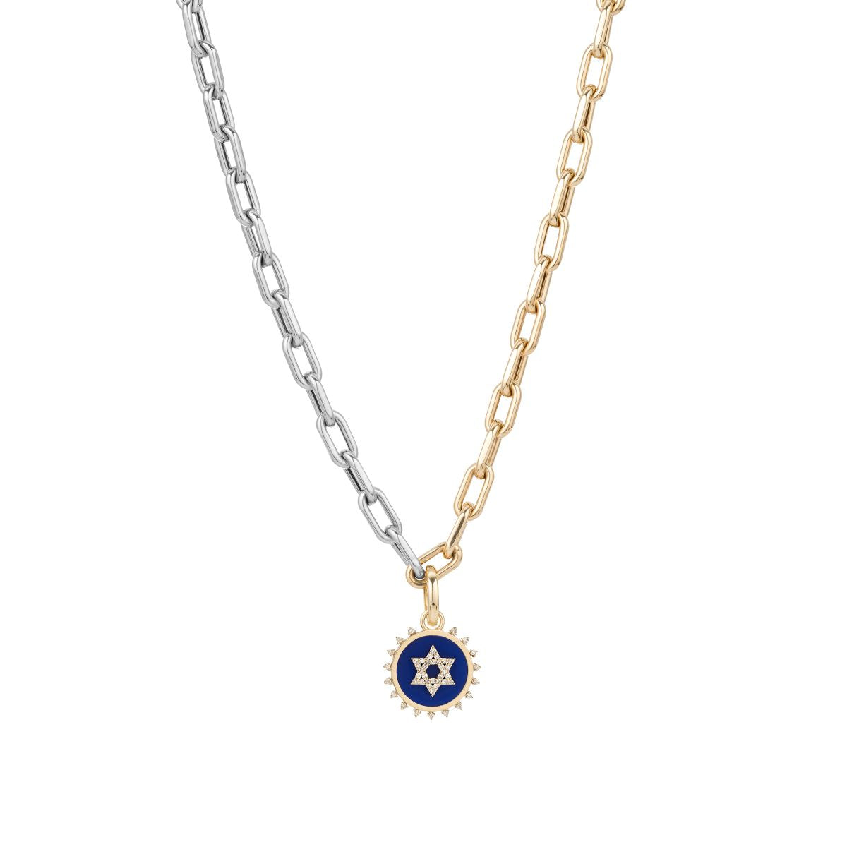 Ceramic + Pavé Star of David Hinged Charm