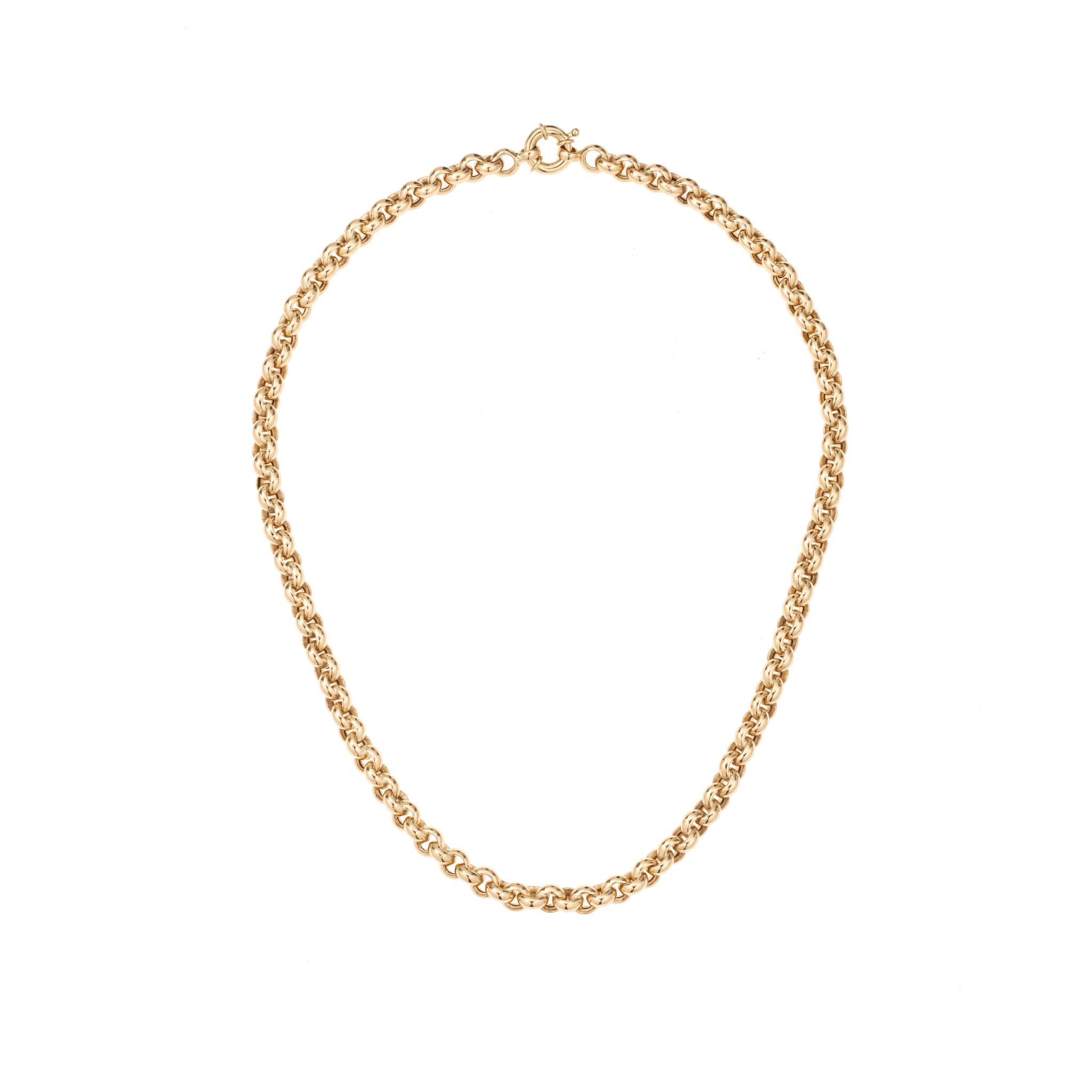 Chunky Rolo Chain Necklace