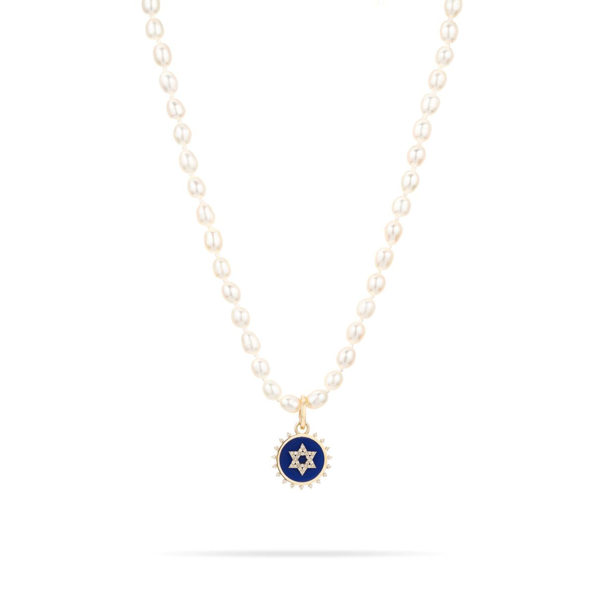 Ceramic + Pavé Star of David Hinged Charm