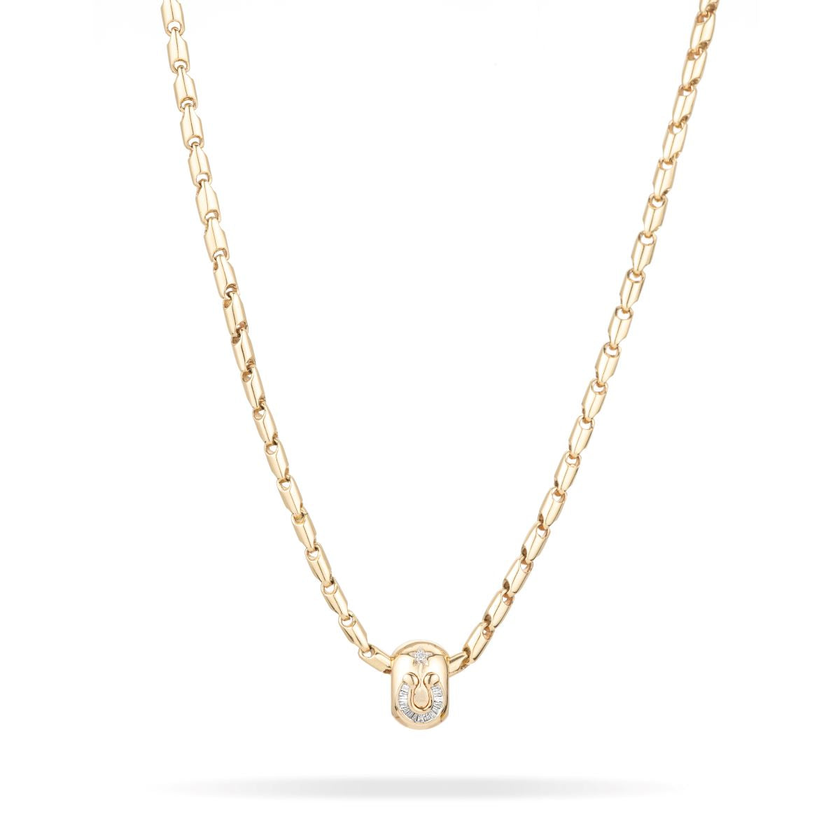 Baguette Horseshoe Lucky Big Bead