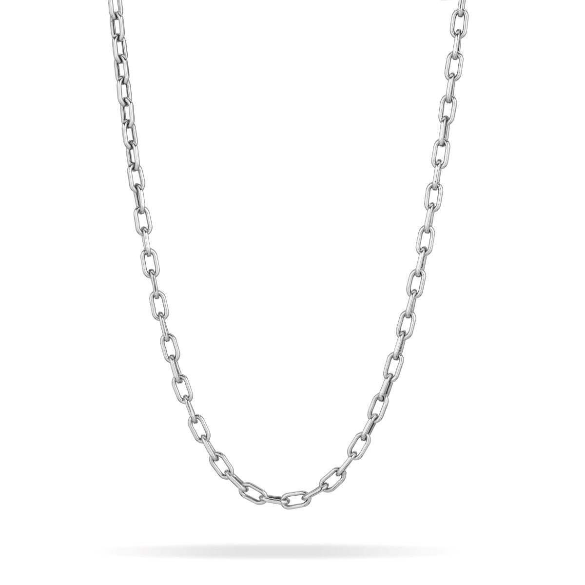 4mm Italian Chain Link Necklace in Sterling Silver