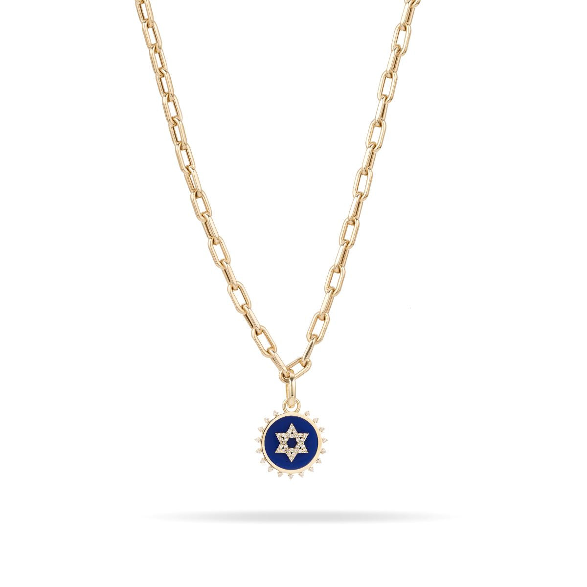 Ceramic + Pavé Star of David Hinged Charm