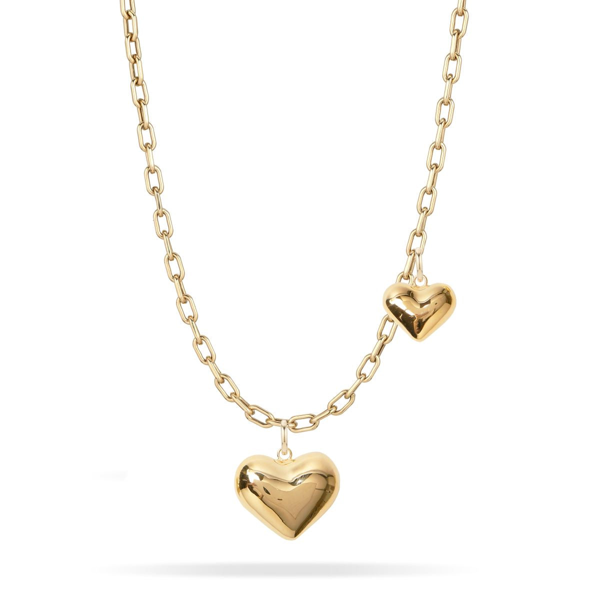 Helium Hearts Hinged Charm Necklace
