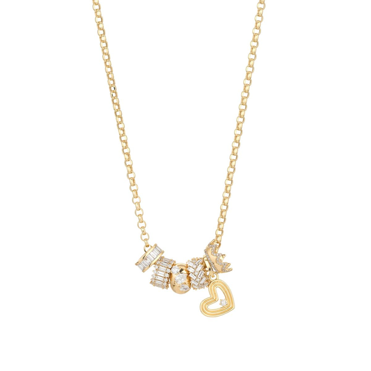 Big Bead + Charm Groovy Party Necklace
