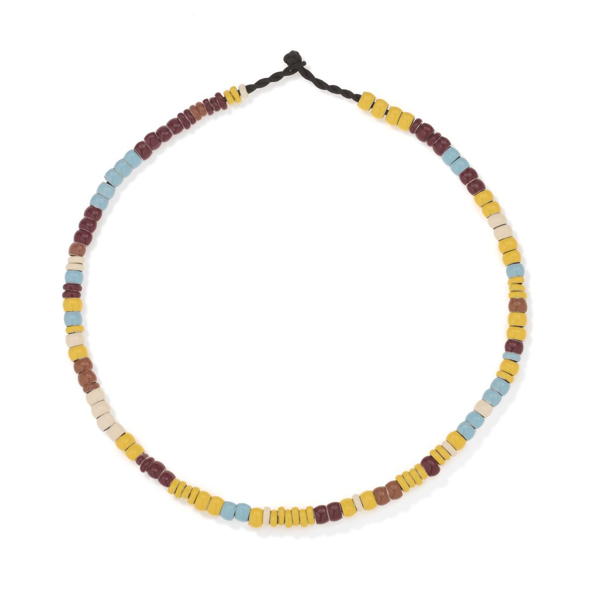 Butter Daze Full Enamel Mini Bead Necklace
