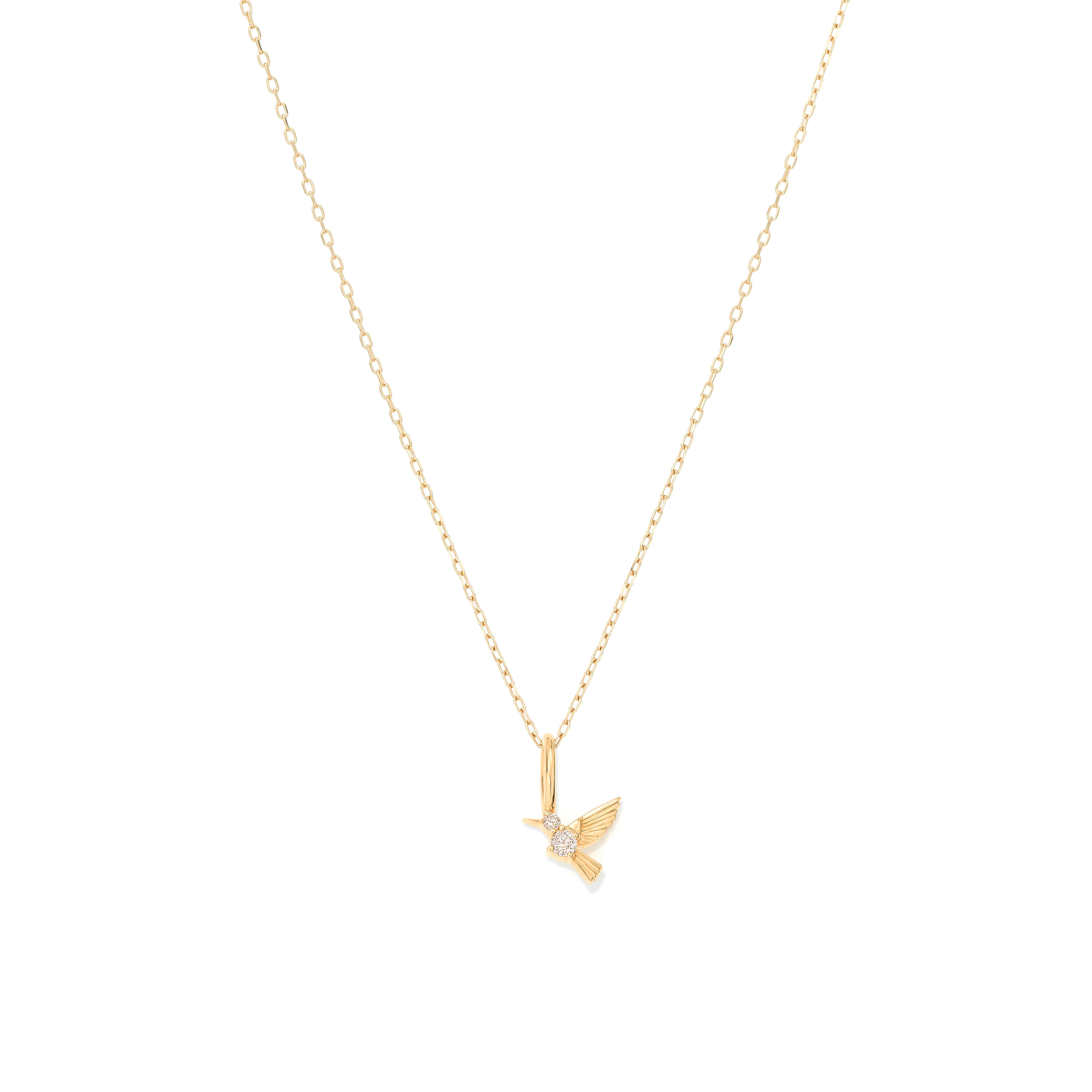 Diamond Hummingbird Mini Charm