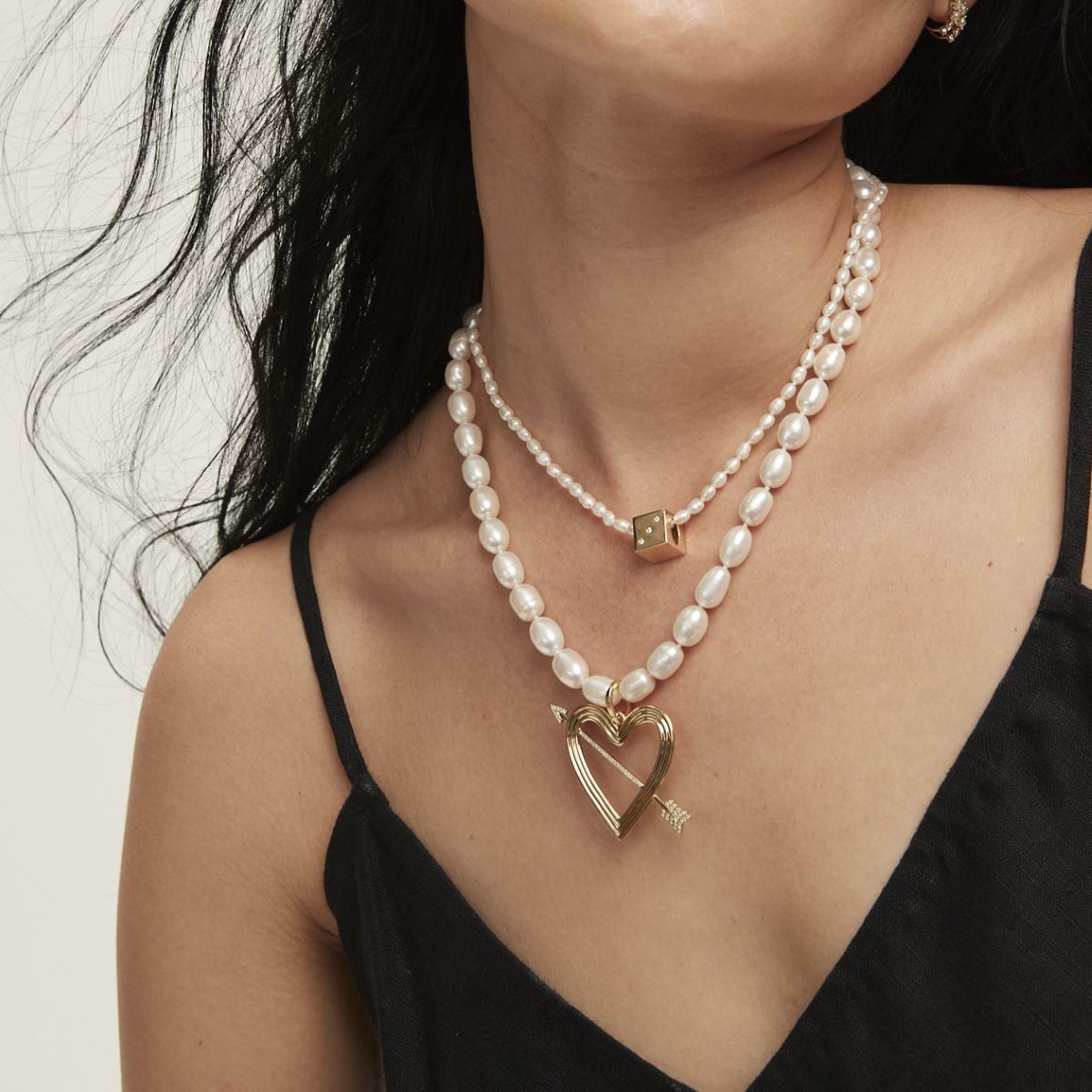 XL Seed Pearl Necklace in Sterling Silver