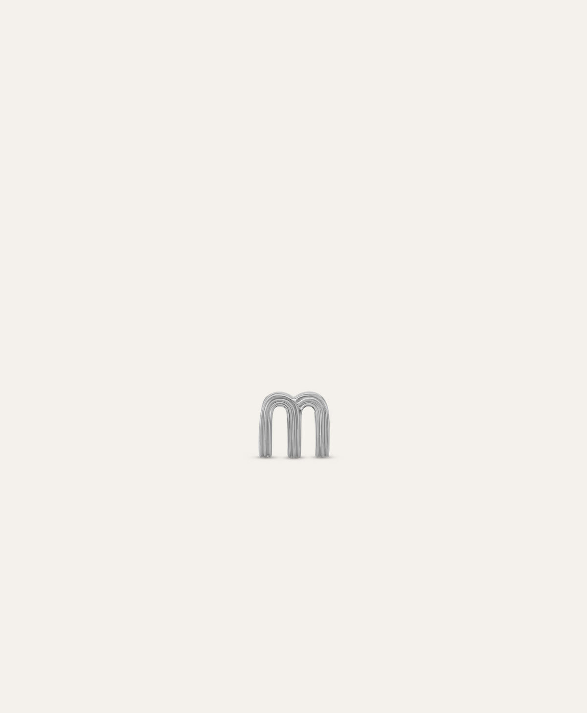 One of a Kind Groovy Letter M Mini Bead