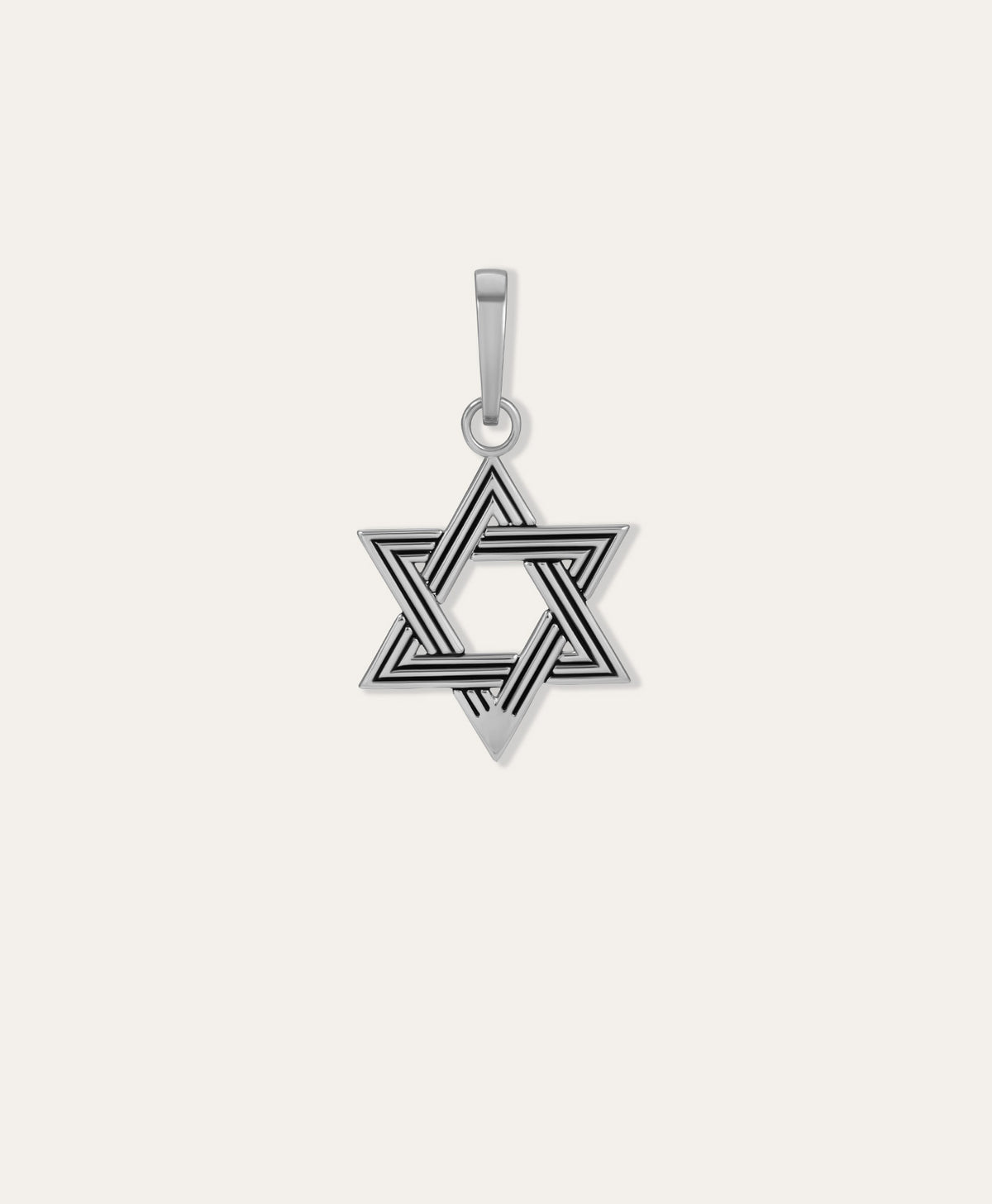 One of a Kind Mens Groovy Star of David Hinged Charm