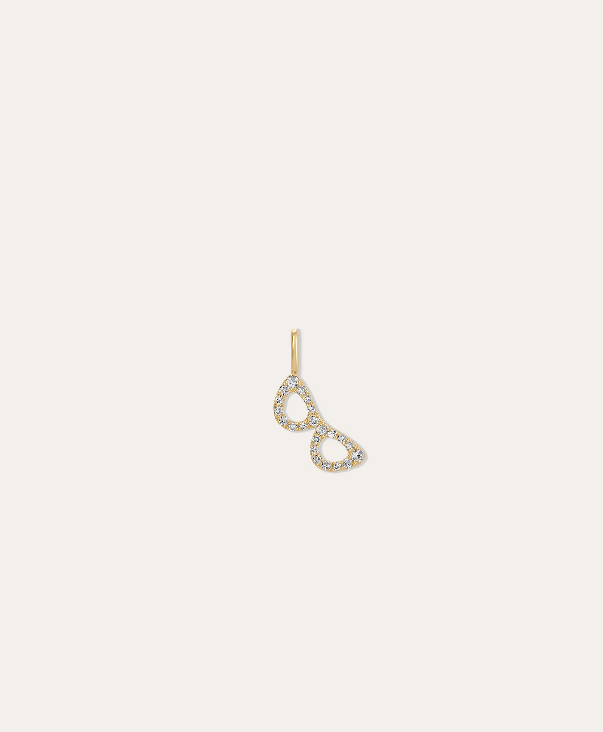 One of a Kind Pave Diamond Sunglasses Mini Charm