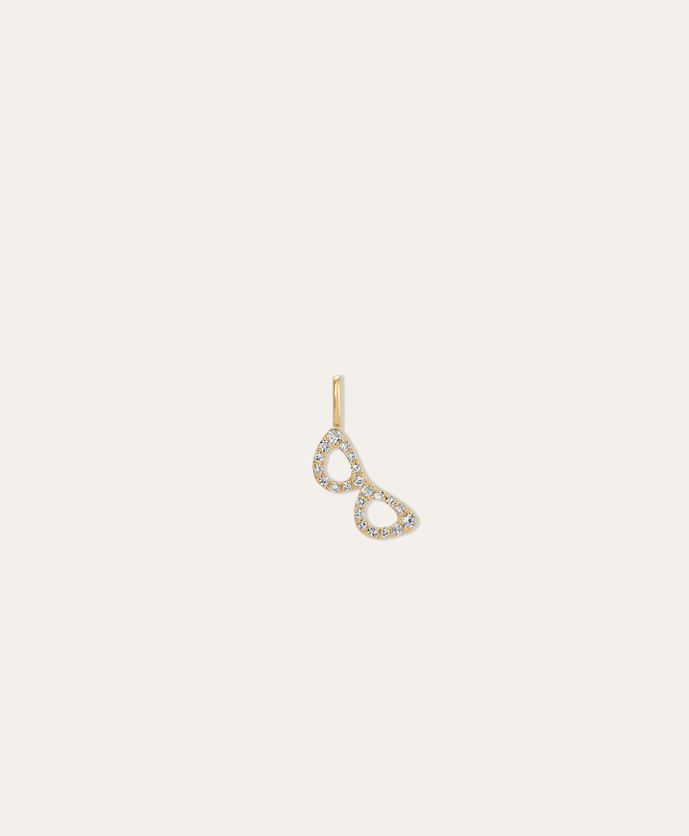 One of a Kind Pave Diamond Sunglasses Mini Charm