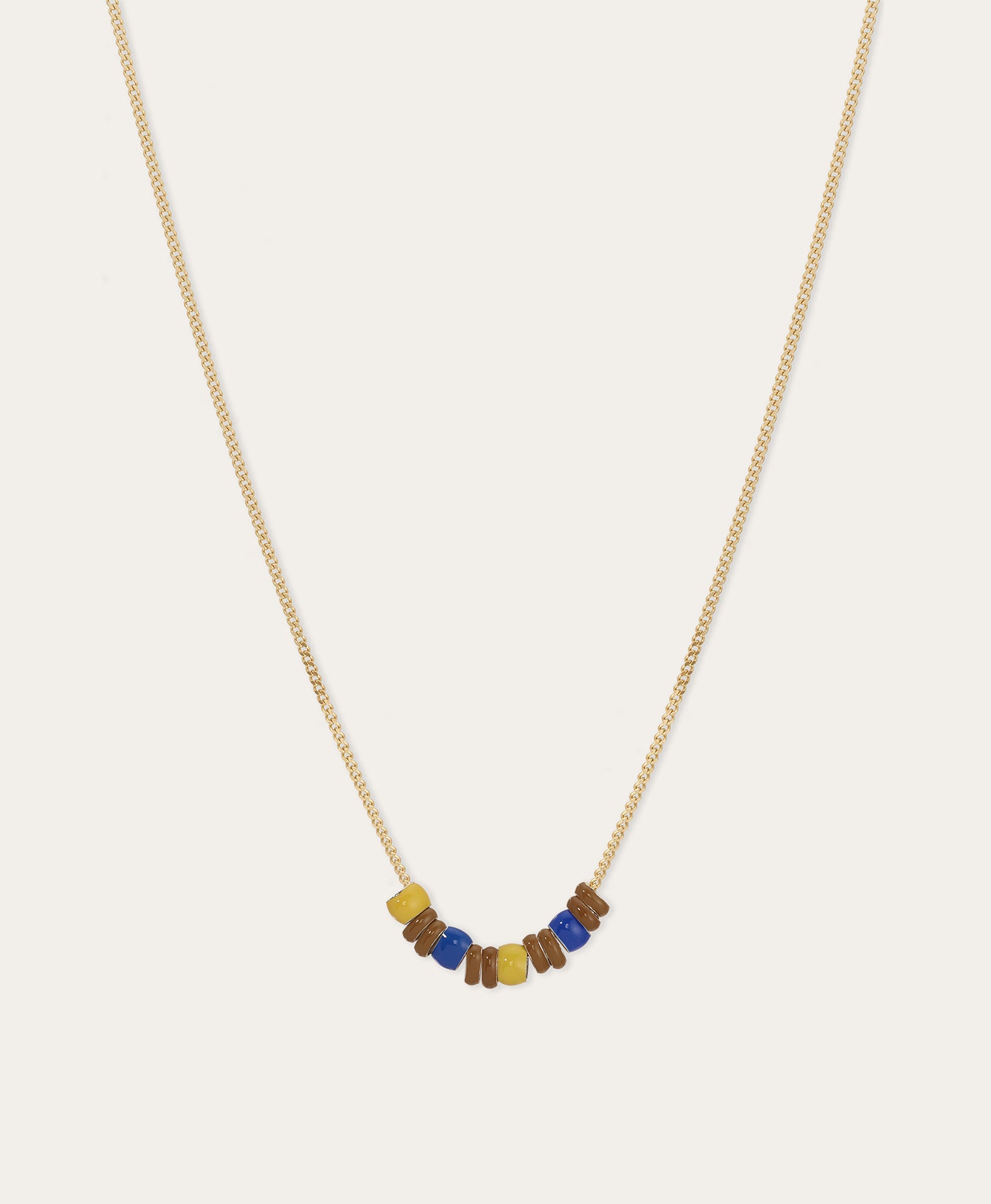 One of a Kind Rocky Mountains Enamel Mini Bead Necklace