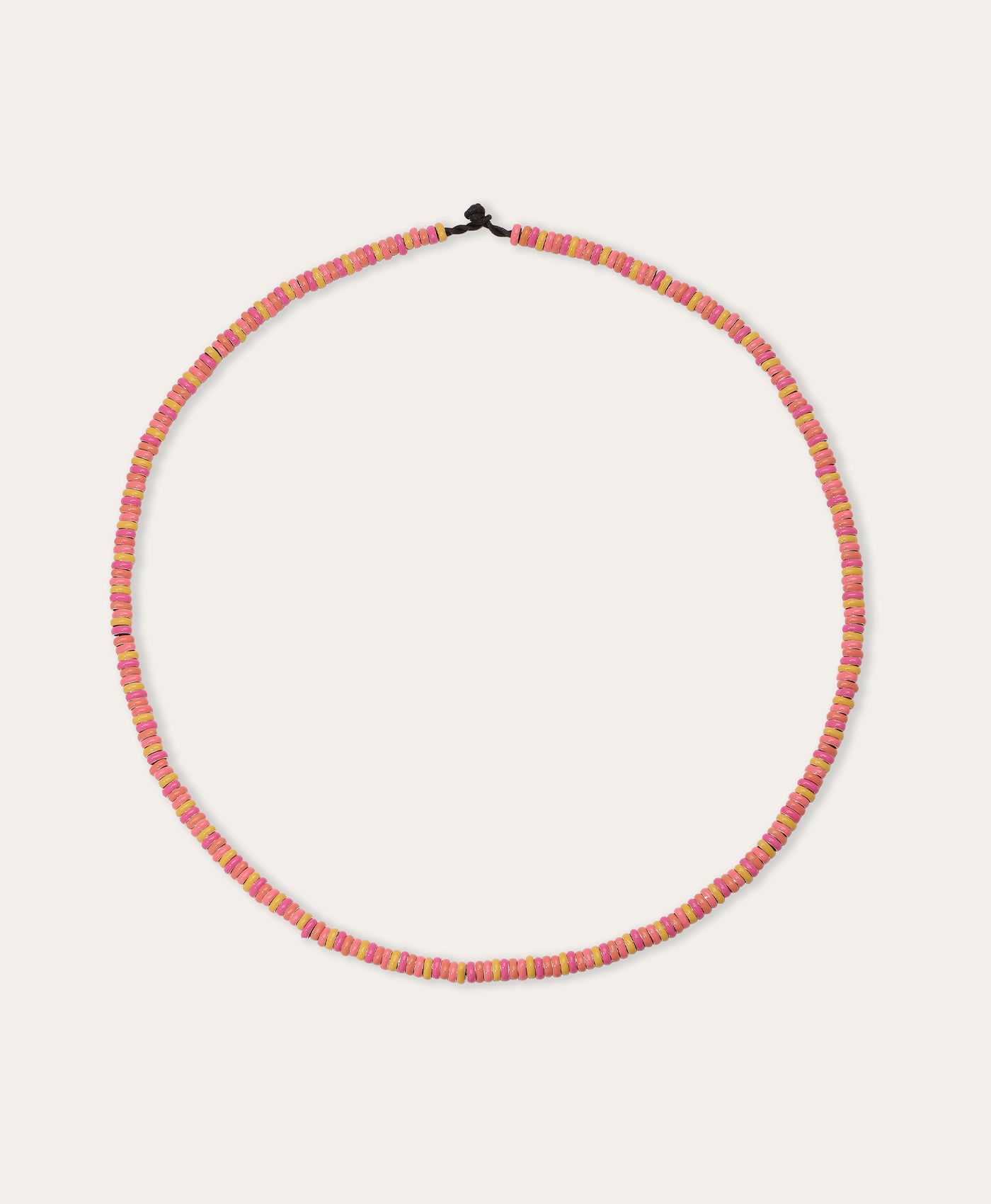 One of a Kind Sunrise Full Enamel Mini Bead Necklace