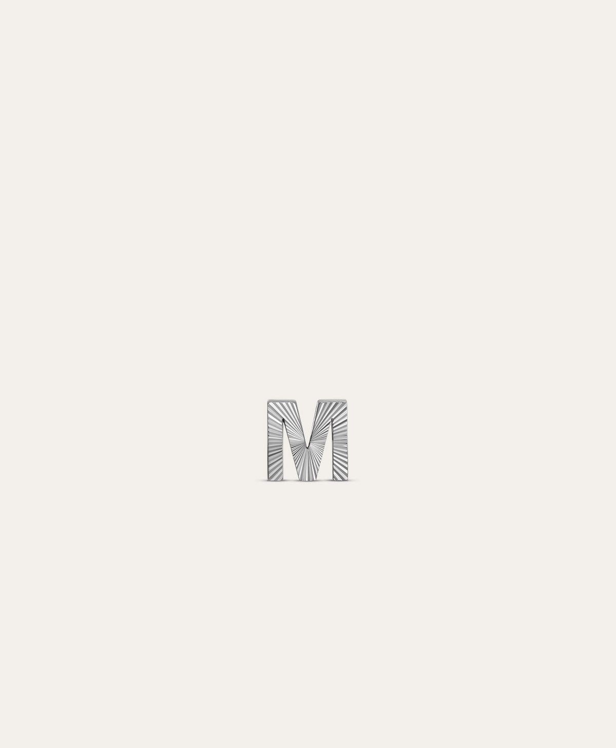 One of a Kind Groovy Holographic Mini Bead - Letter M