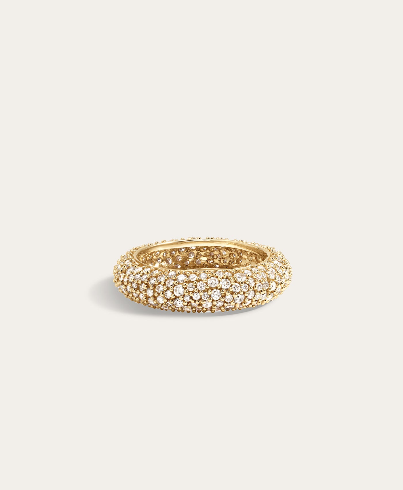 Pavé Diamond Eternity Tube Ring
