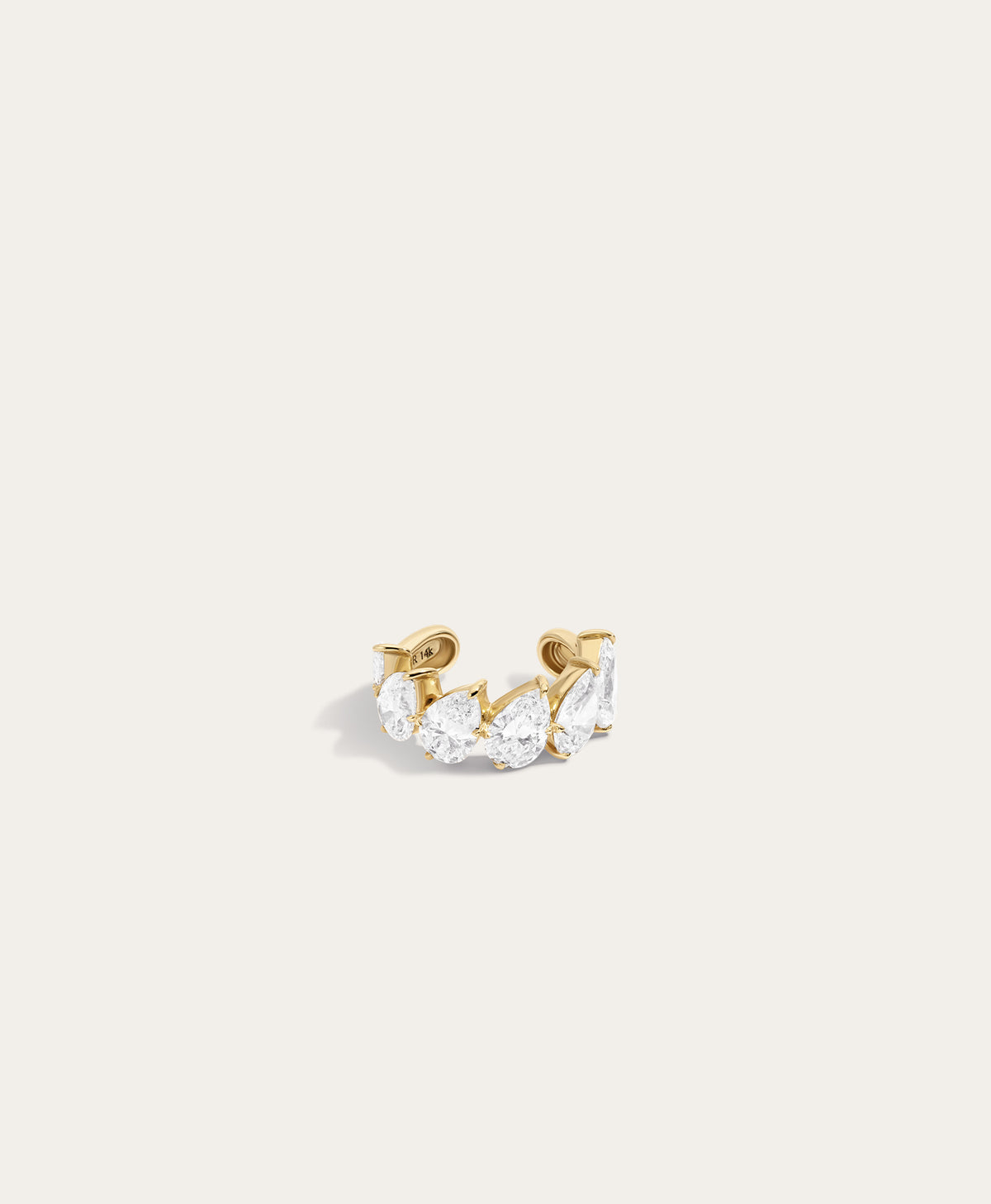 Pear Eternity Diamond Ear Cuff - Lab Grown