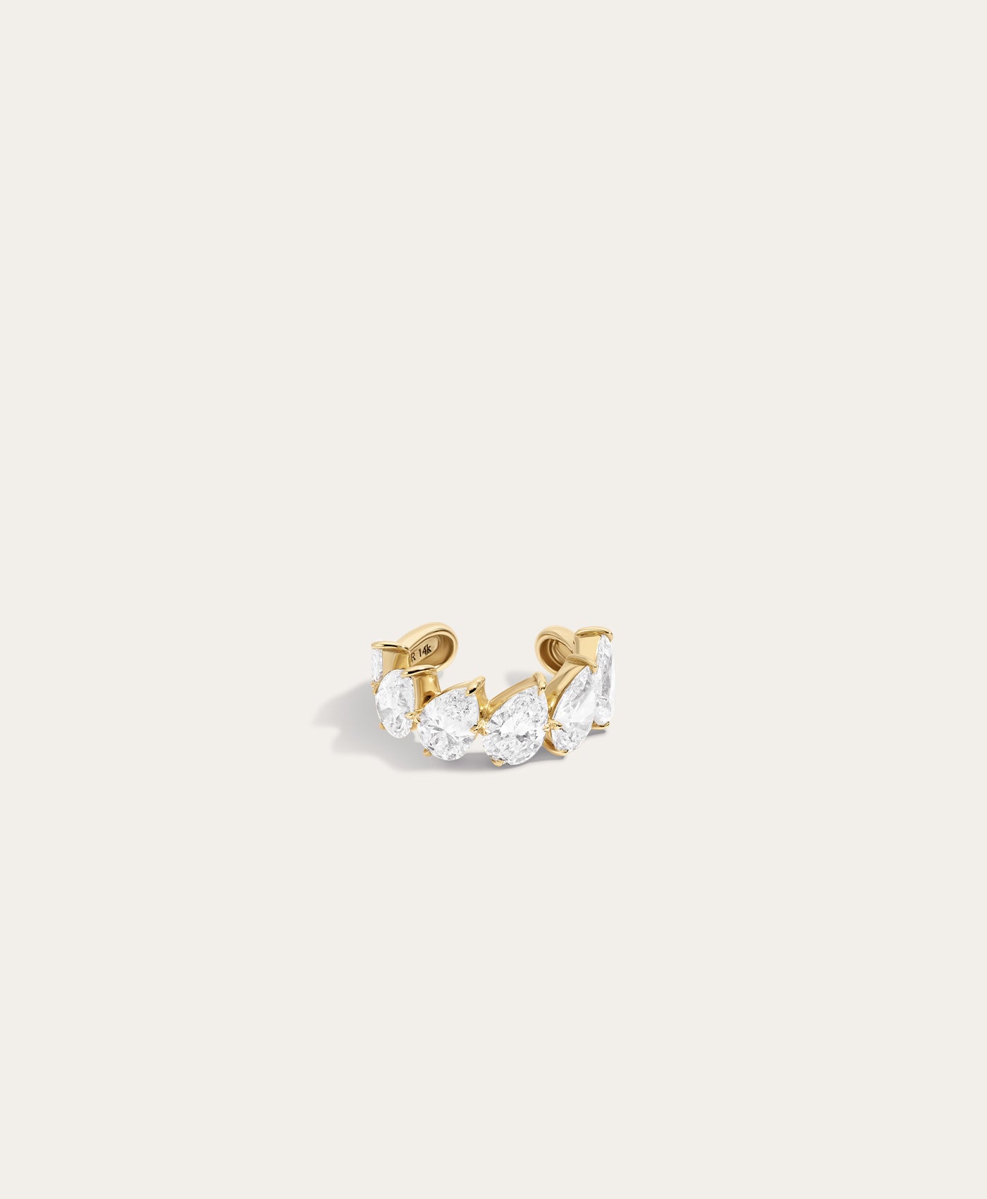 Pear Eternity Diamond Ear Cuff - Lab Grown