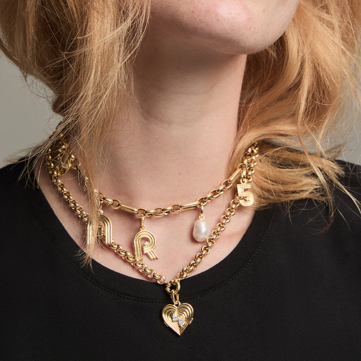 Pearl Drop Hinged Charm