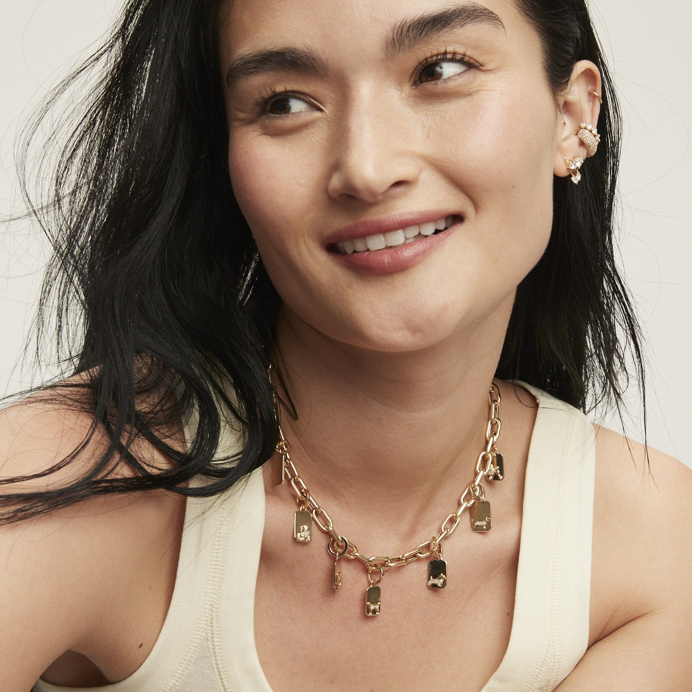 Pavé Diamond Poodle Hinged Charm