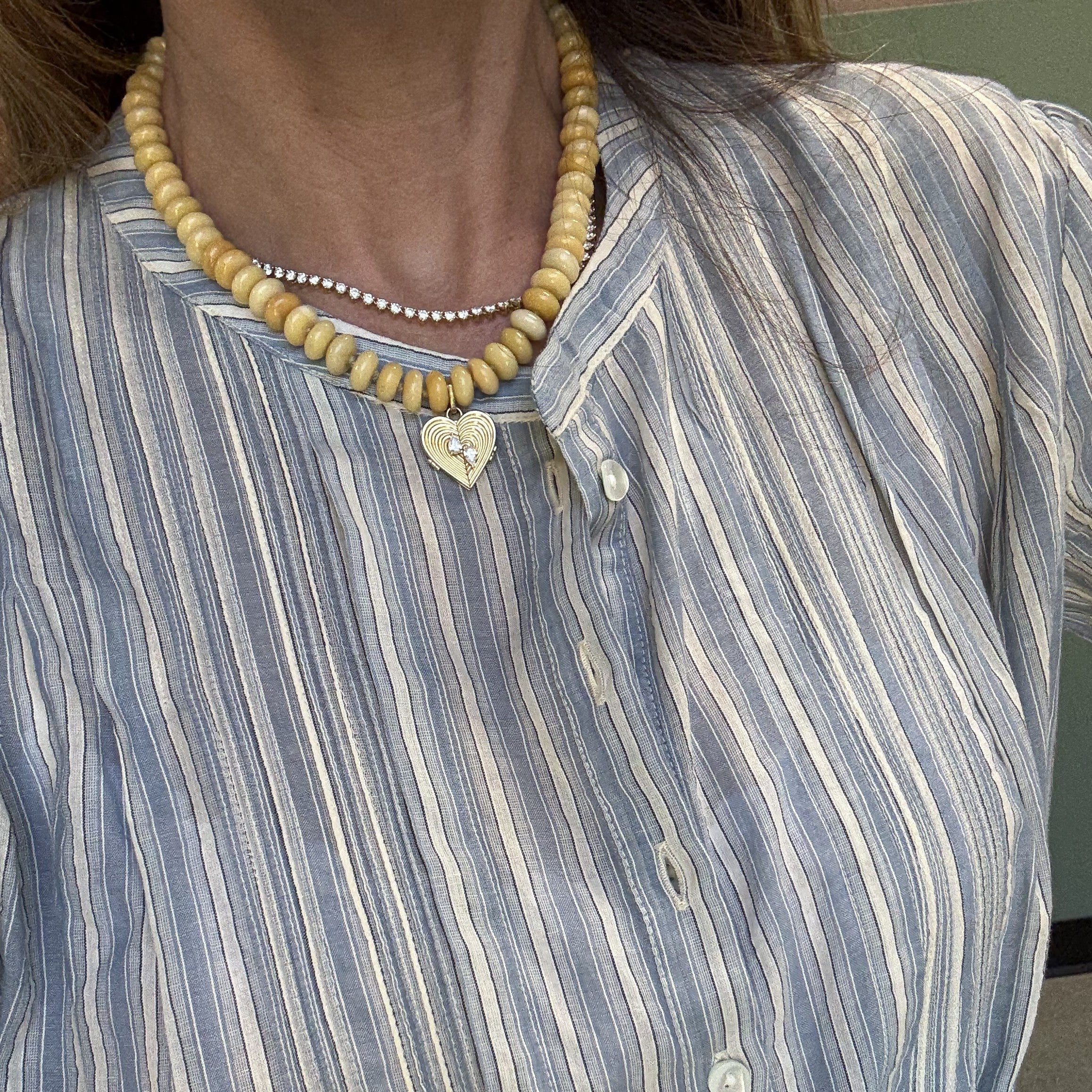 Butter Yellow Gemstone Necklace