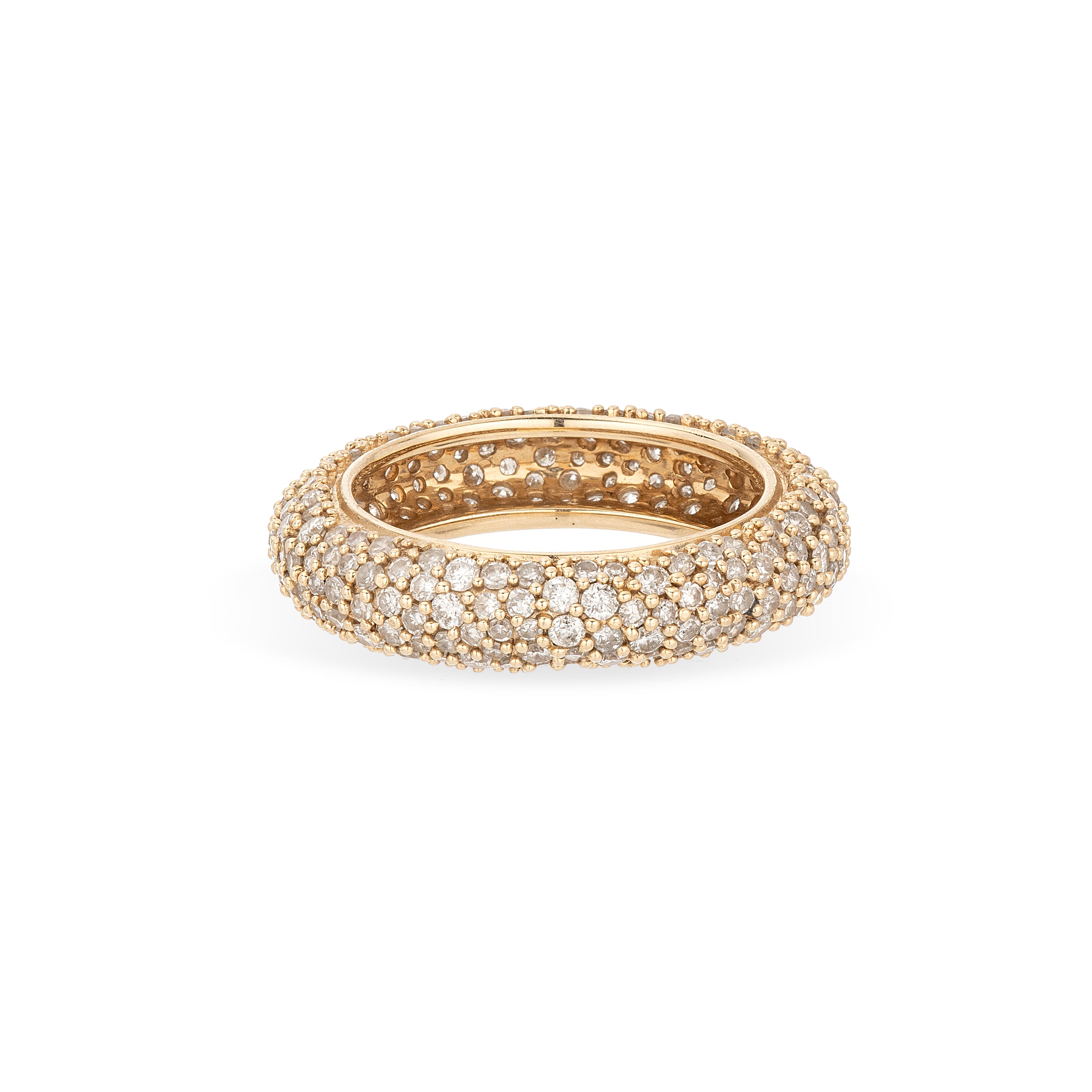 Pavé Diamond Eternity Tube Ring