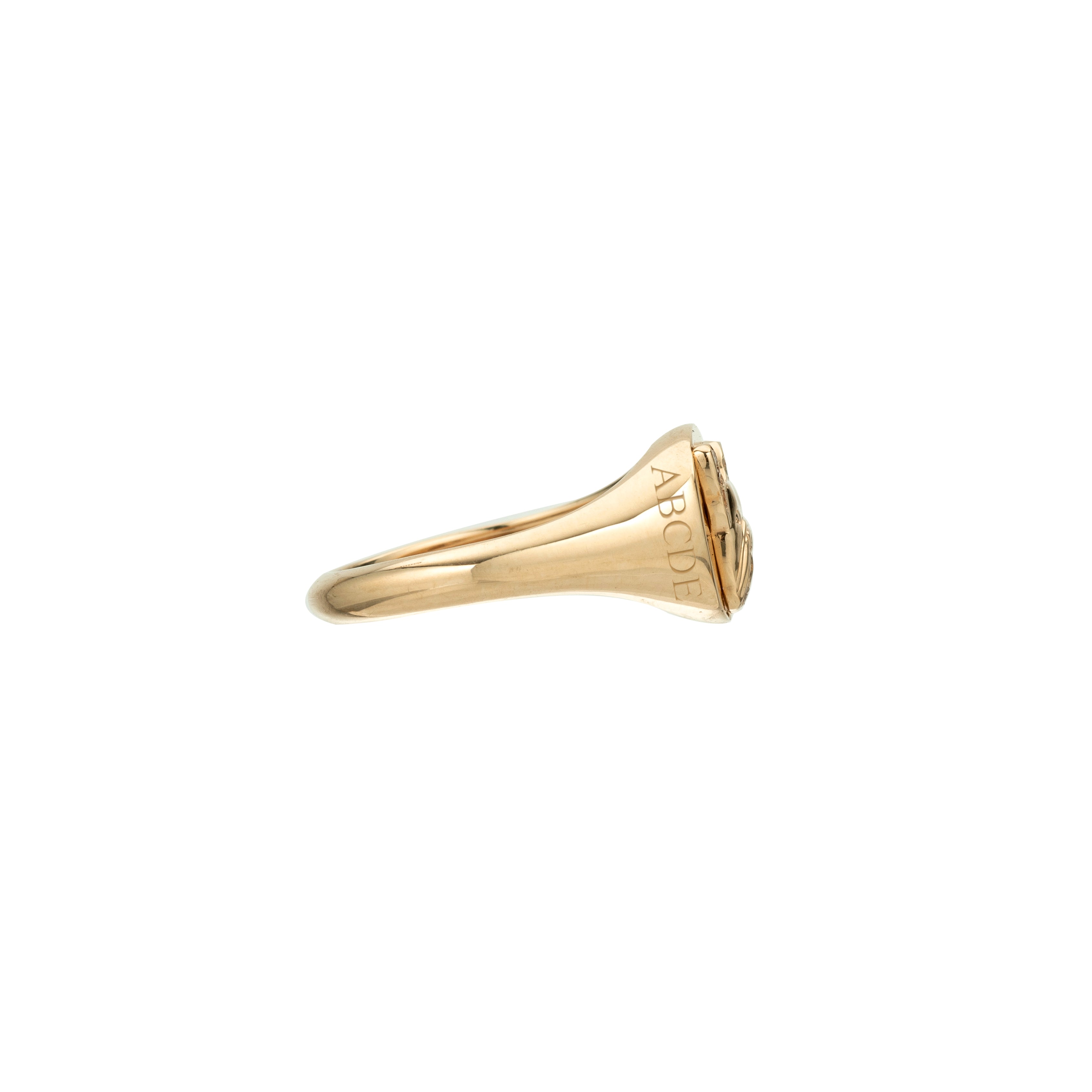 Pavé Diamond Dachshund Signet Ring