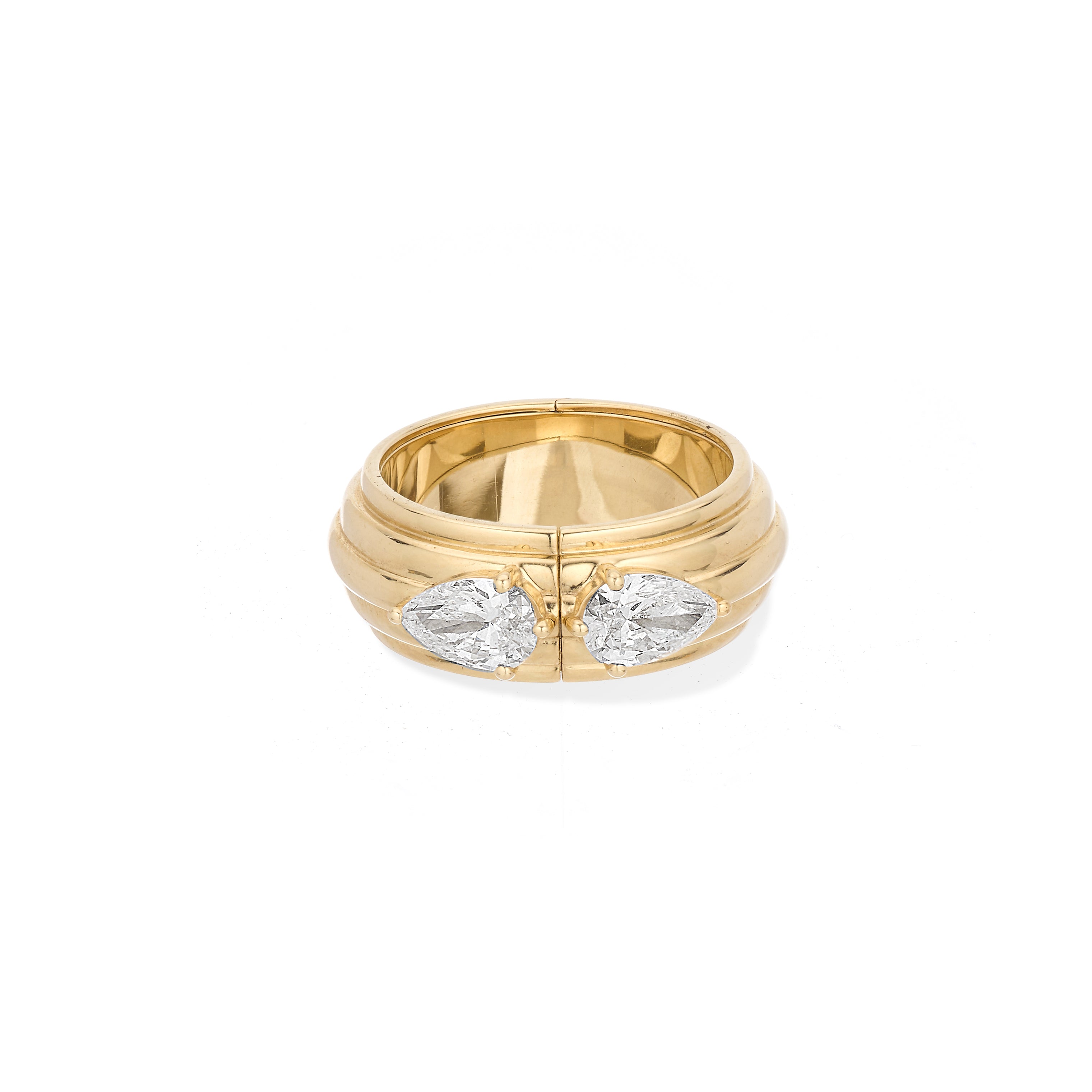Groovy Diamond Hidden Message Ring - Lab Grown
