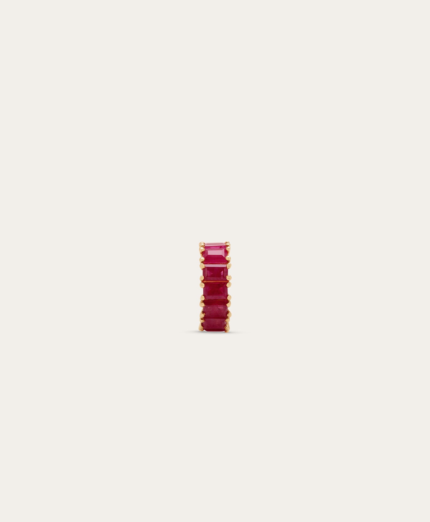 Ruby Baguette Big Bead
