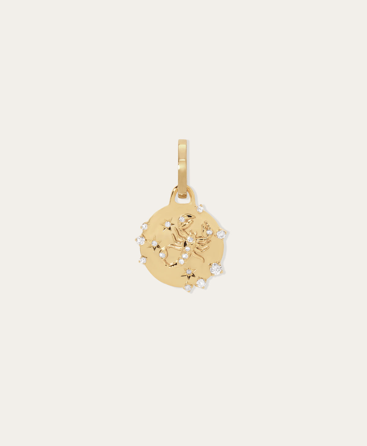 Zodiac Diamond Scorpio Hinged Charm